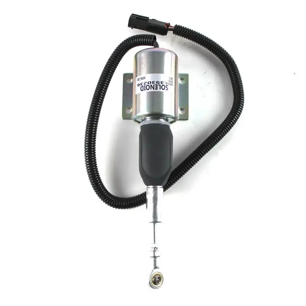 3930236 SA-4348-24 Fuel Shutoff Solenoid Valve 24V for Cummins 6C 8.3 Engine — фото 1