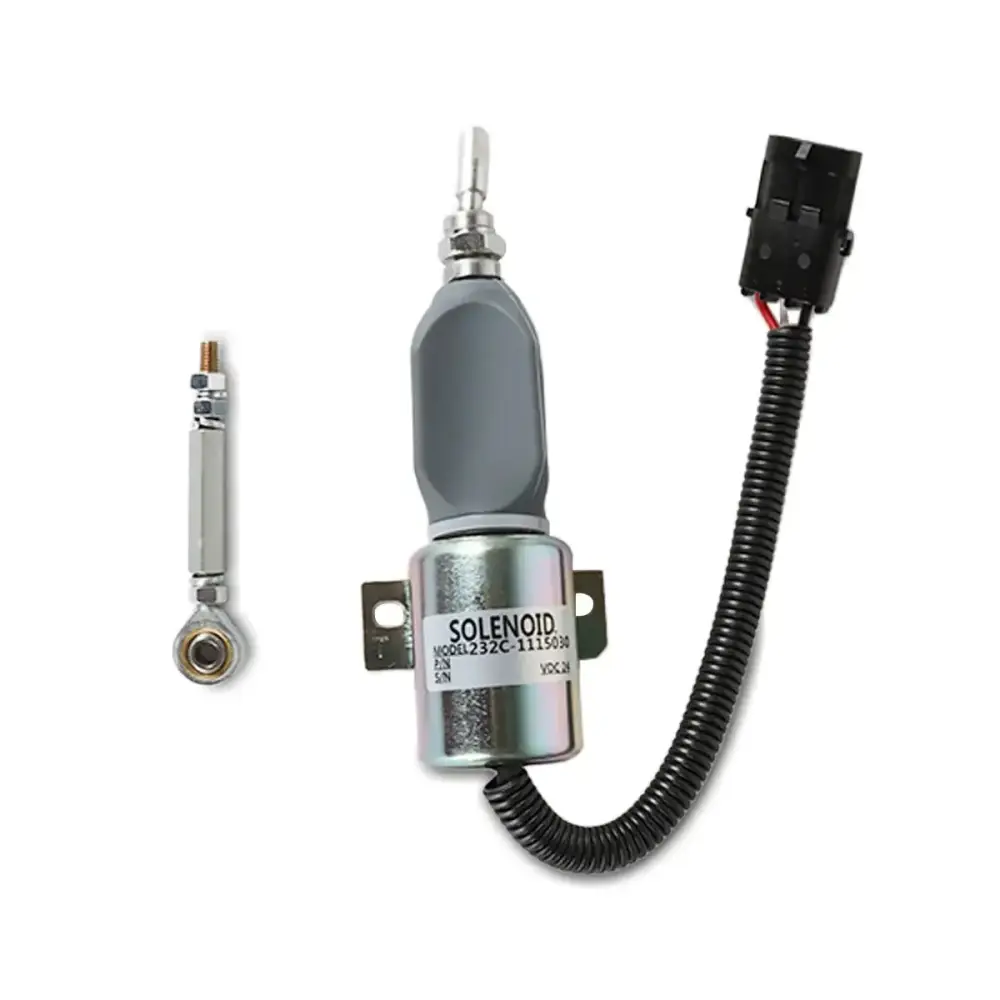 232C-1115030 Fuel Flameout Solenoid Valve for Cummins Yuchai 6112 Engine — фото 1