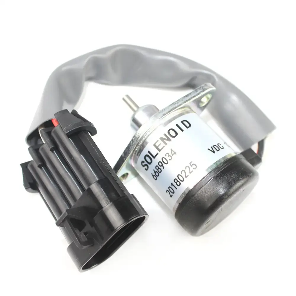 1G577-60011 6689034 12V Shut Off Fuel Solenoid Valve for Bobcat Loader A300 A770 — фото 1