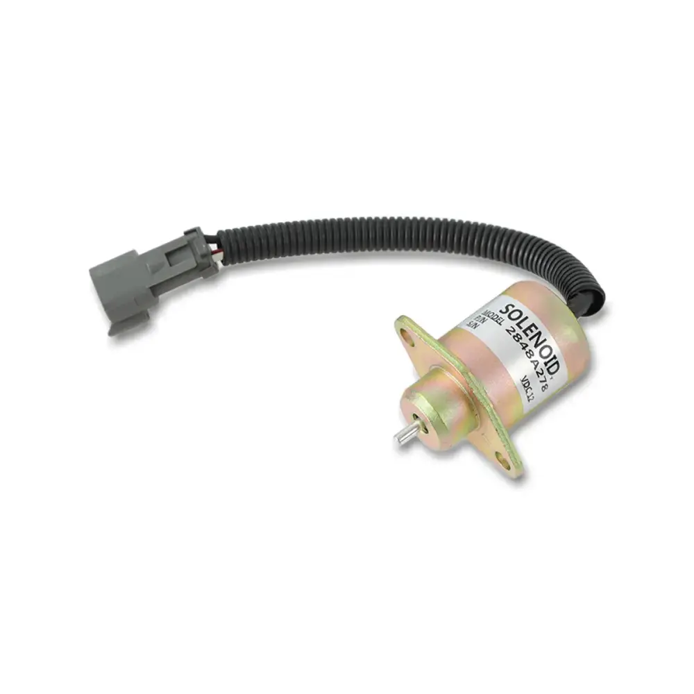 2848A278 Engine Stop Solenoid Valve for Perkins Hyster UB704 Engine — фото 1