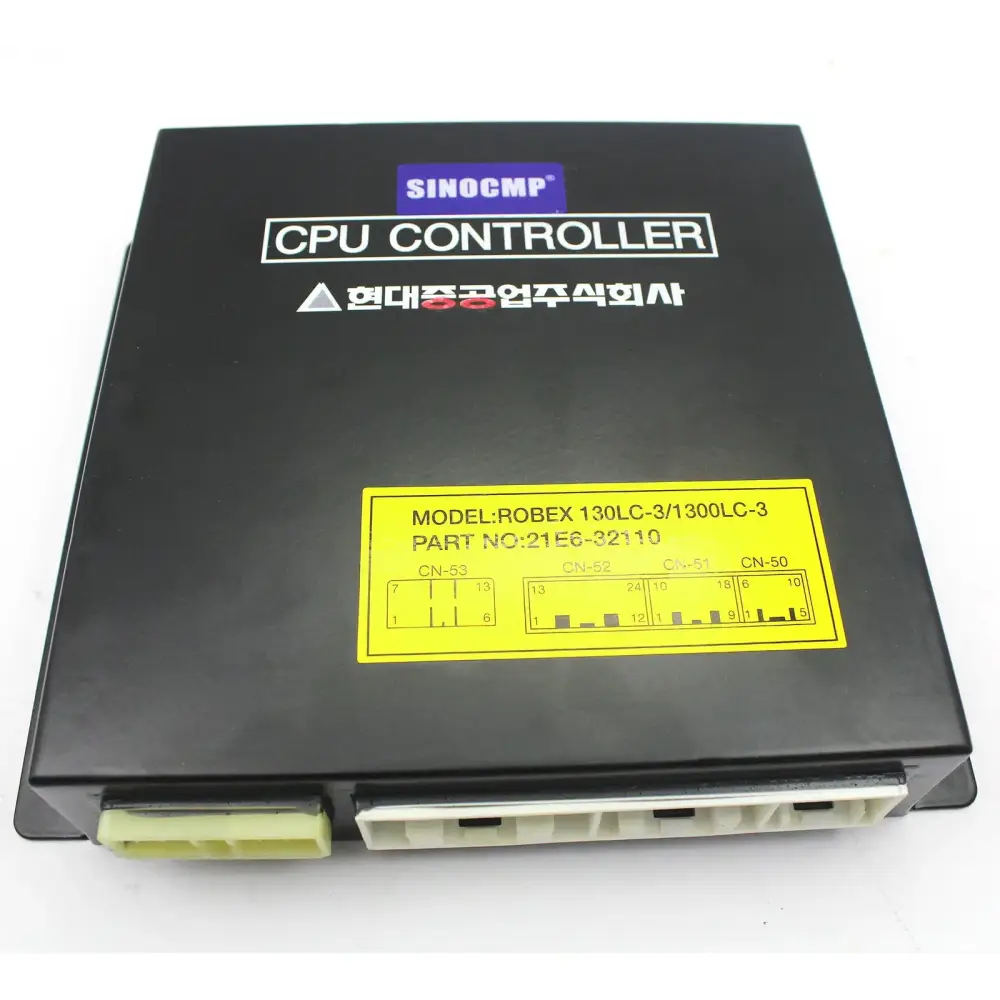 21E6-32110 Hyundai Excavator R130LC-3 CPU Controller Control Box — фото 1