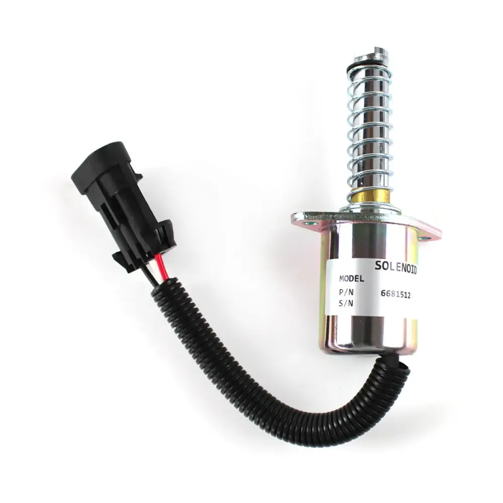6681513 6681512 Shutoff Solenoid Valve for Kubota Bobcat Skid Steer S150 S160 S175 — фото 1