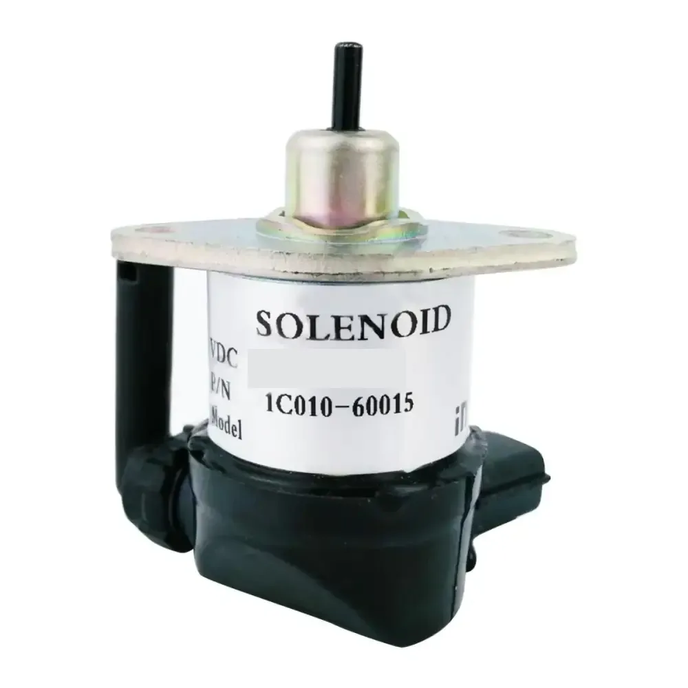1C010-60015 1C010-60016 12V Fuel Shutdown Solenoid for Kubota M105S M105X — фото 1