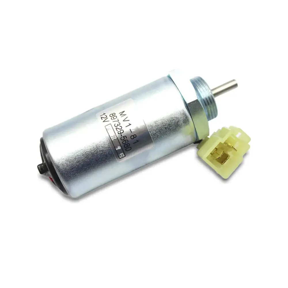 897329-5680 MV1-18 12V Fuel Shutoff Solenoid for Hitachi EX50U Isuzu 4LE1 — фото 1