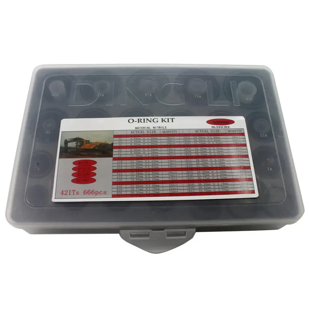 Уплотнение или фильтр 666PCS O-Ring Box O-Ring Kit for Volvo EC50 EC240 EC290 EC240 — фото 1