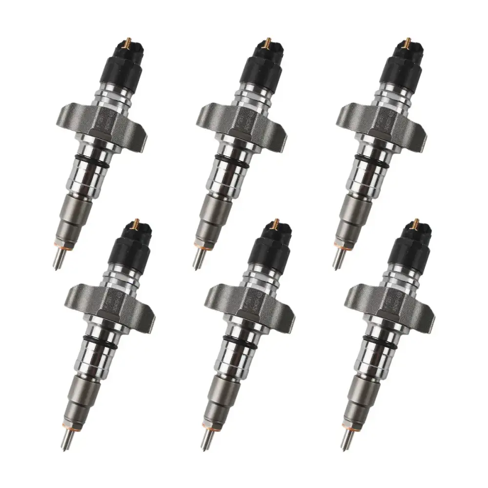 6 PCS Fuel Injector 2854608 0445120057 for CASE New Holland IVECO Engine F4HE9687 Tractor Maxxum 115 125 140 T6030 T6050 T6080 T6090 — фото 1
