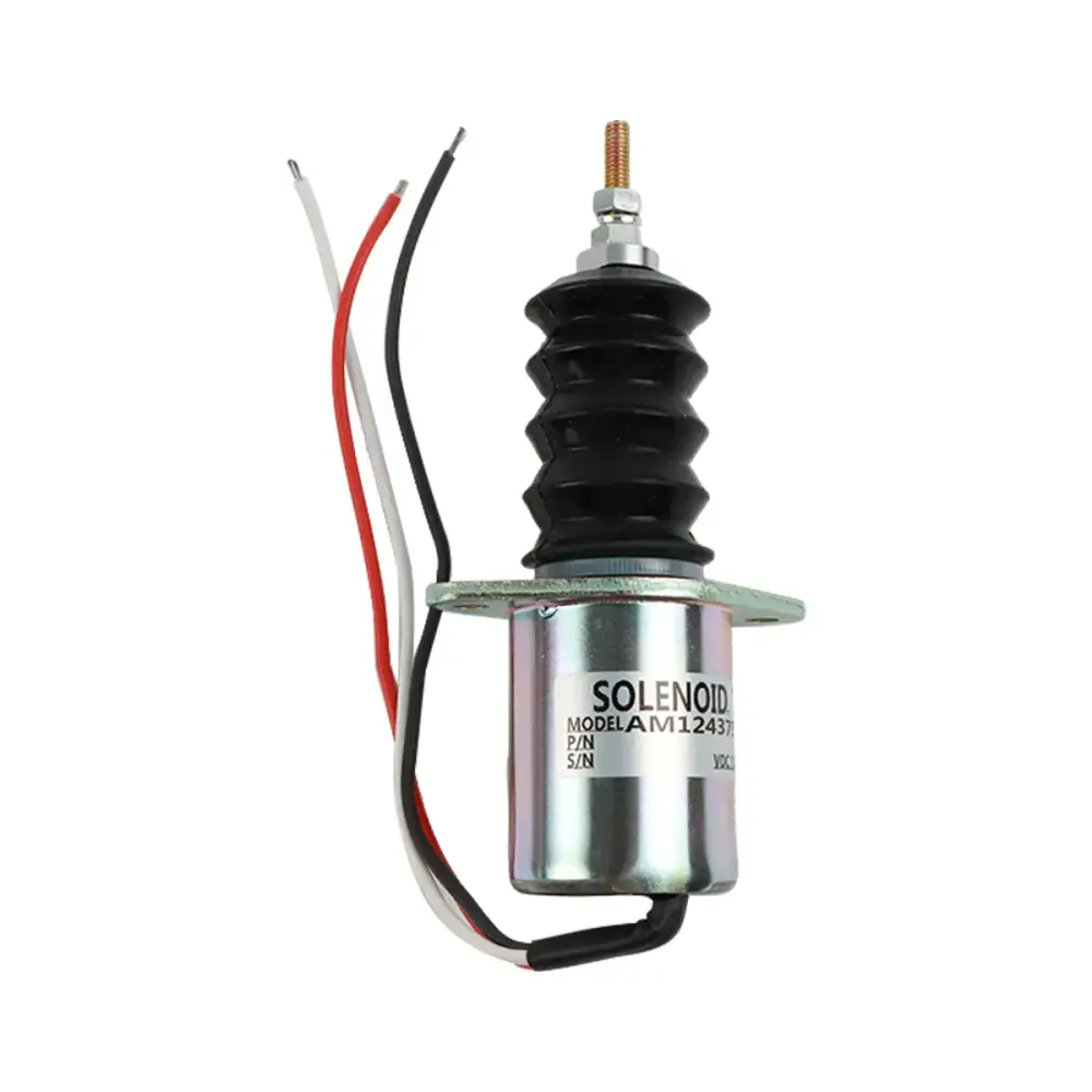 AM102863 12V Fuel Shutdown Solenoid Valve for John Deere 675B 7775 575 4475 675 570 5575 F935 6675 955 — фото 1