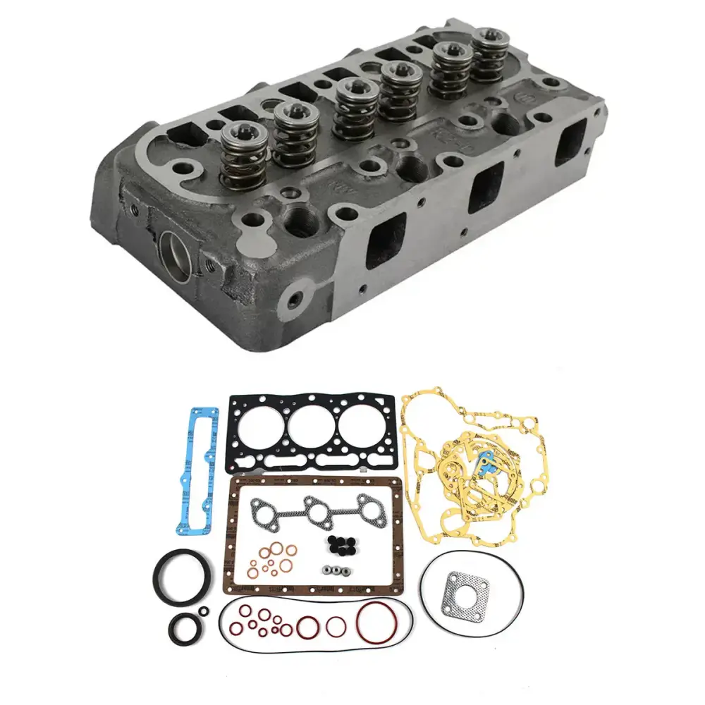 For Kubota Engine D1105 Complete Cylinder Head with Full Gasket Kit — фото 1