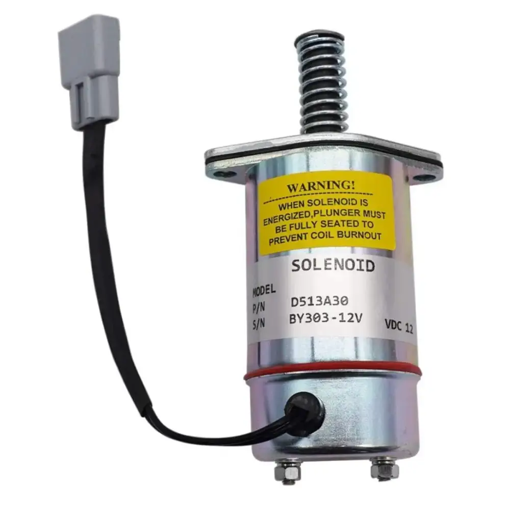 D513-A30 161737-12 8923206 12V Heavy Duty Fuel Solenoid for 8.2L Diesel Engine — фото 1