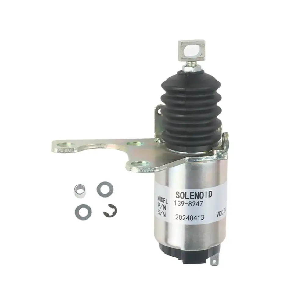 Shut Off Solenoid 139-8247 for CAT Engine C-9 C9 3126E C7 Excavator 305.5 306 — фото 1
