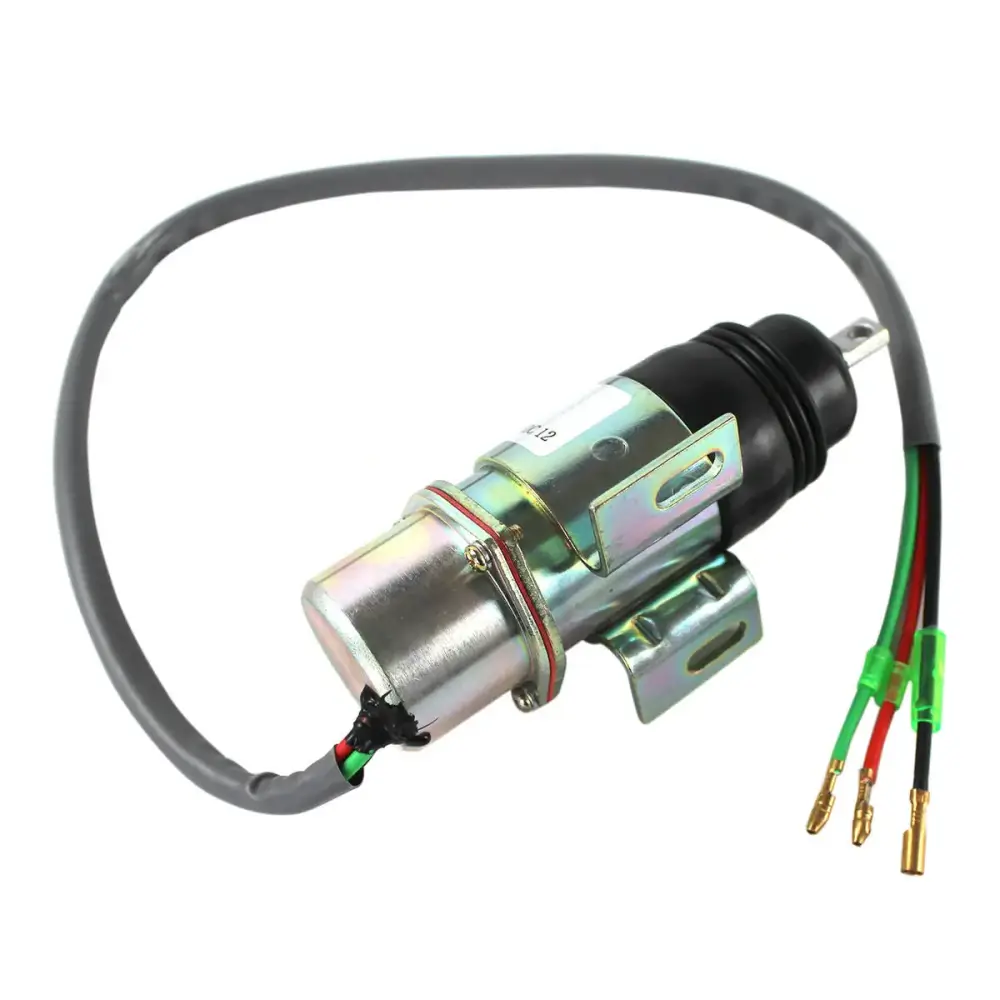 Fuel Shutoff Solenoid Valve MV2-17A 12V for Aichi Lift Isuzu 4JG1 Engine 4JG2 6BG1 6BB1 — фото 1
