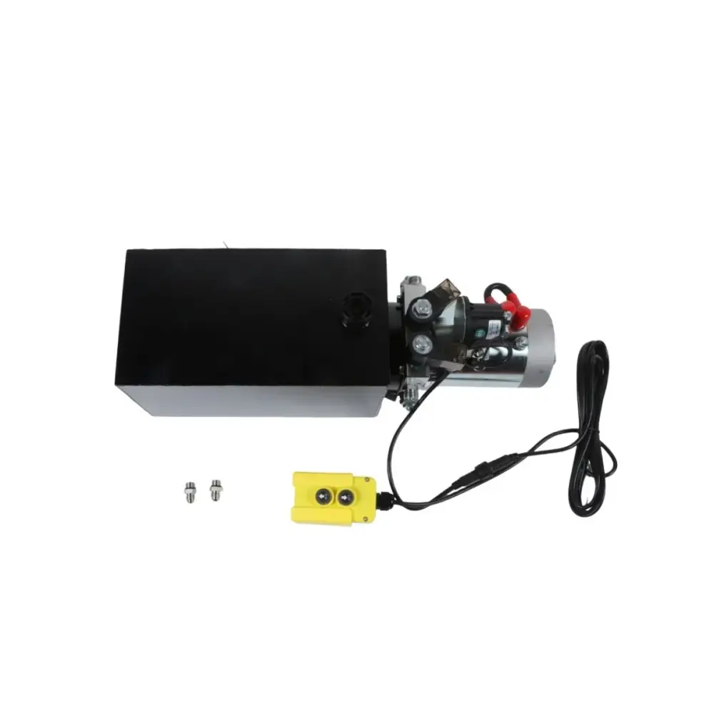 Гидронасос Hydraulic Power Unit 10 Quart Double Acting DC 12V for Car Lifting Dump Trailer — фото 1