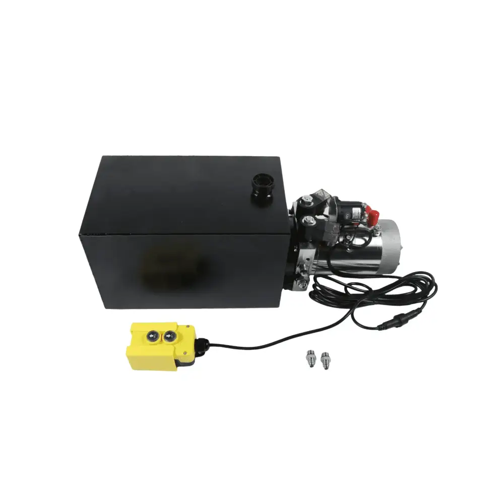 Гидронасос Hydraulic Power Unit 15 Quart Double Acting DC 12V for Car Lifting Dump Trailer — фото 1